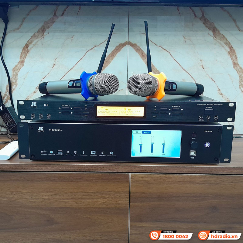 Micro không dây JKAudio B9, Cảm biết gia tốc, Cảm biến tự ngắt, Dò sóng sạch-21