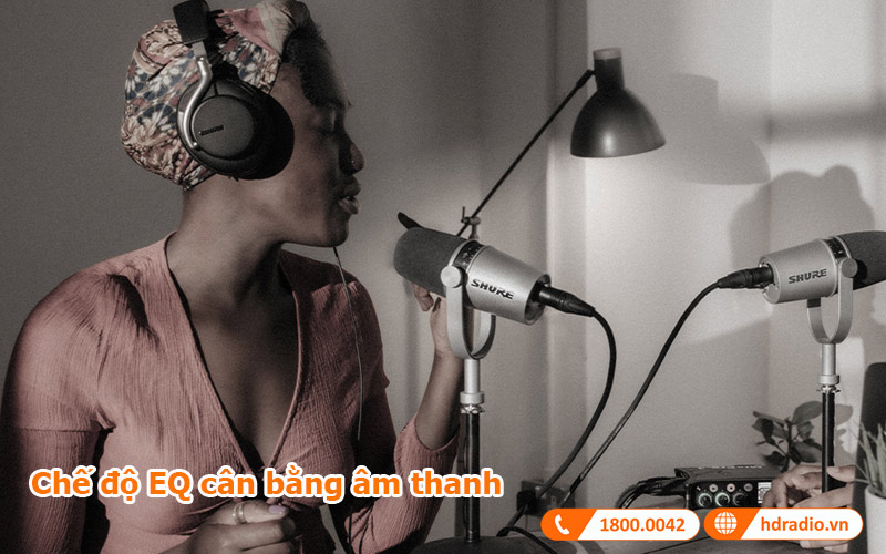 Chế độ EQ trong micro Shure MV7