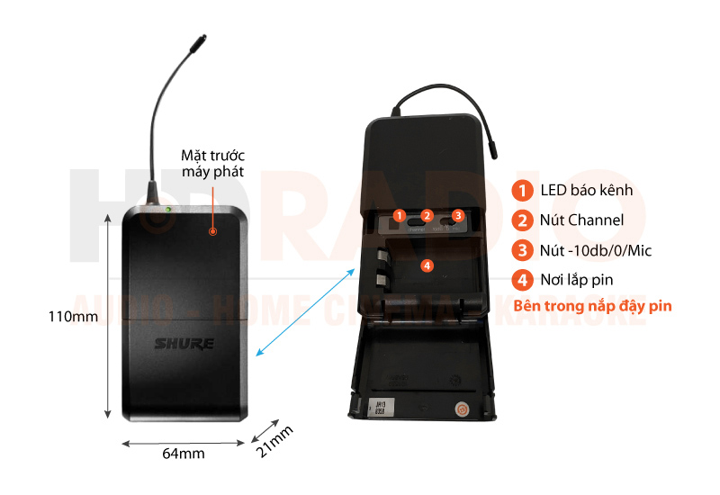 Bộ micro không dây Shure PG1288E/PG30