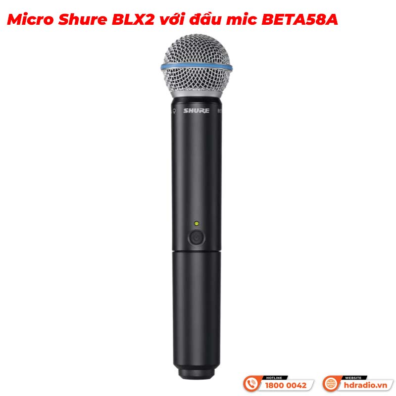 Micro Shure BLX24RA/B58