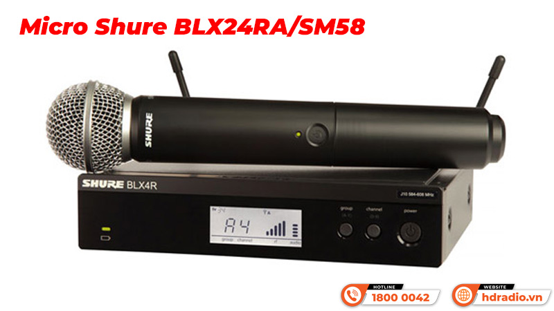  Micro Shure BLX24RA/SM58