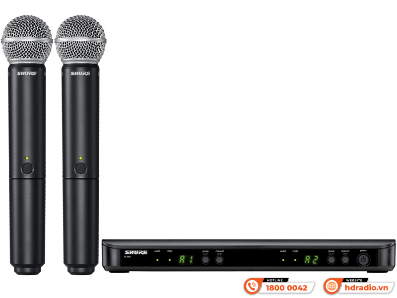 Micro không dây Shure BLX288A/SM58