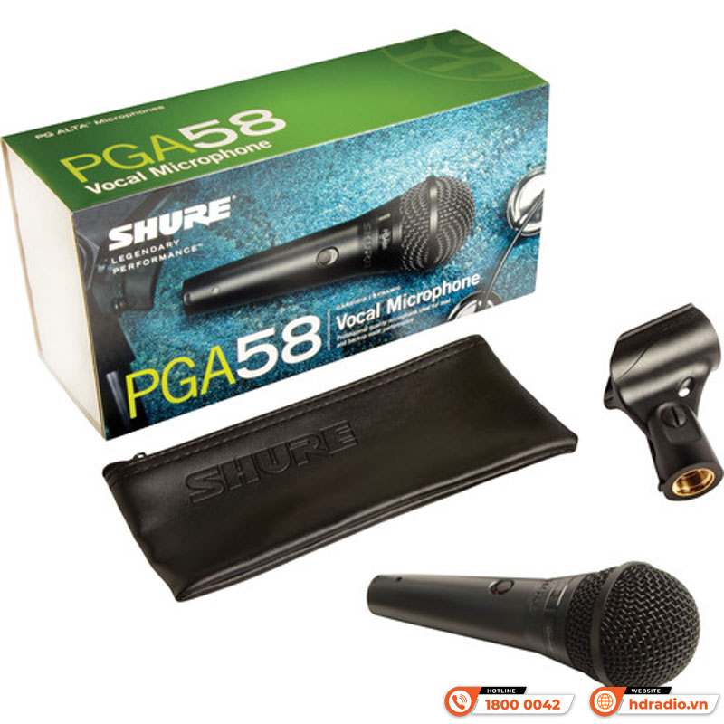Micro Shure PGA58LC (Hãng không kèm dây mic)-3