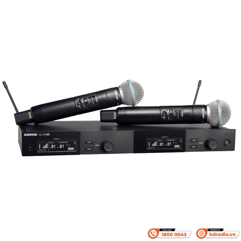 Micro Shure SLXD24D Beta58