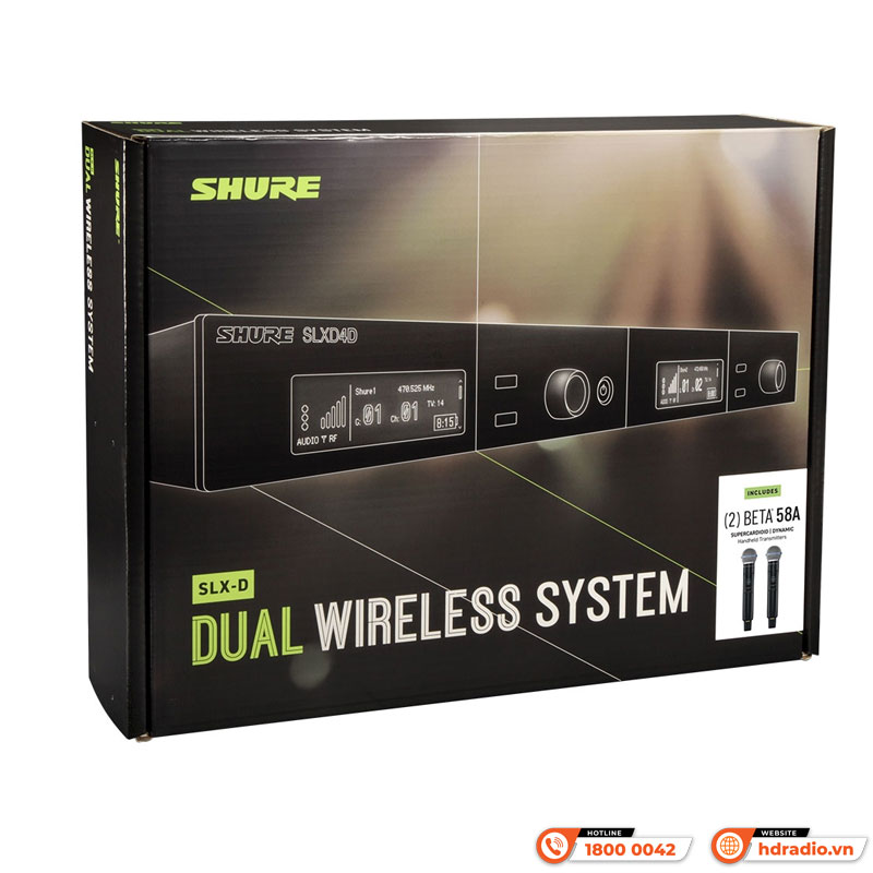 Micro Shure SLXD24D Beta58 Chống Nhiễu-4