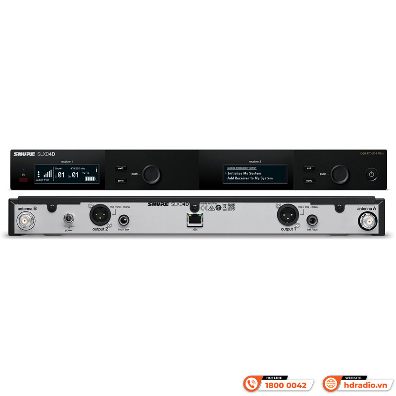 Micro Shure SLXD24D Beta58 Chống Nhiễu-3