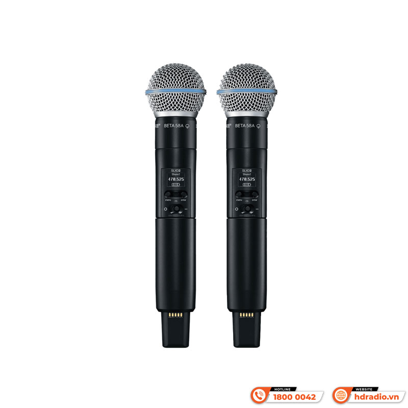 Micro Shure SLXD24D Beta58 Chống Nhiễu-2