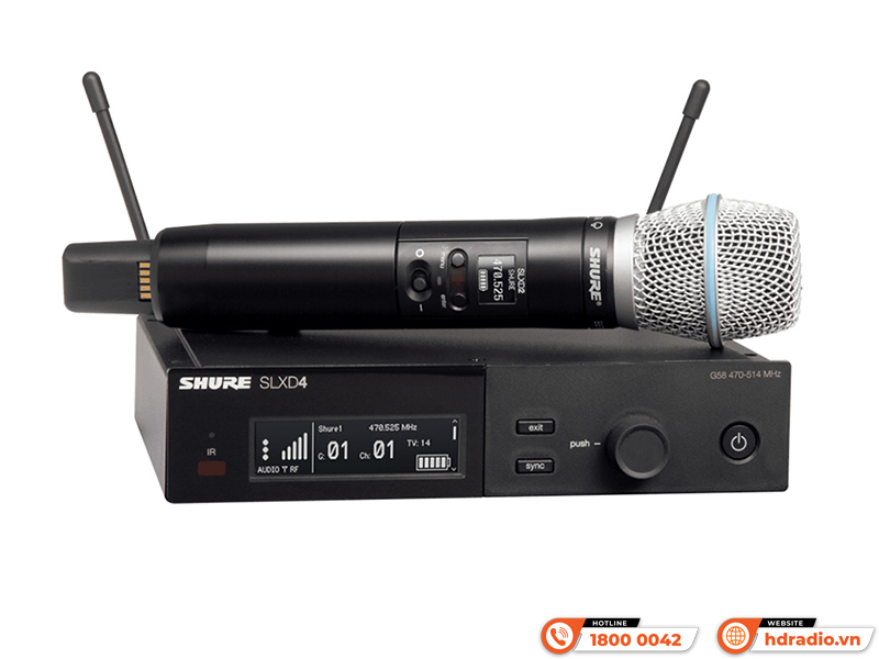 Micro không dây Shure SLXD24A/B87