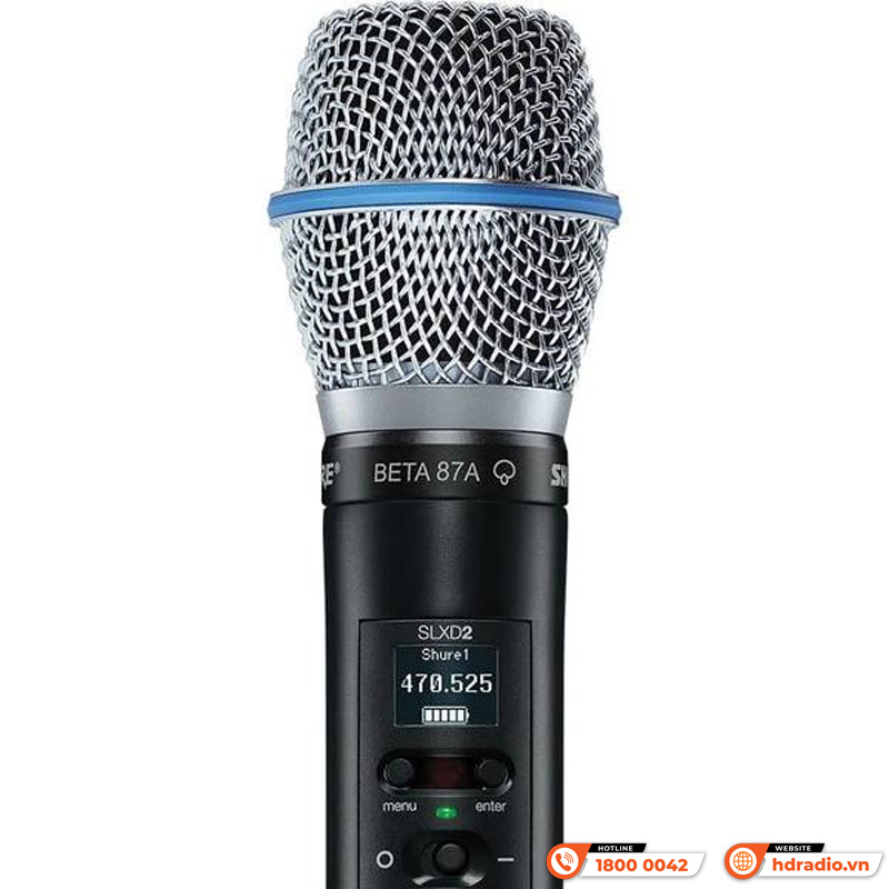 Micro Shure SLXD2/B87A