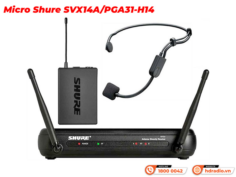 Micro Shure SVX14A/PGA31-H14