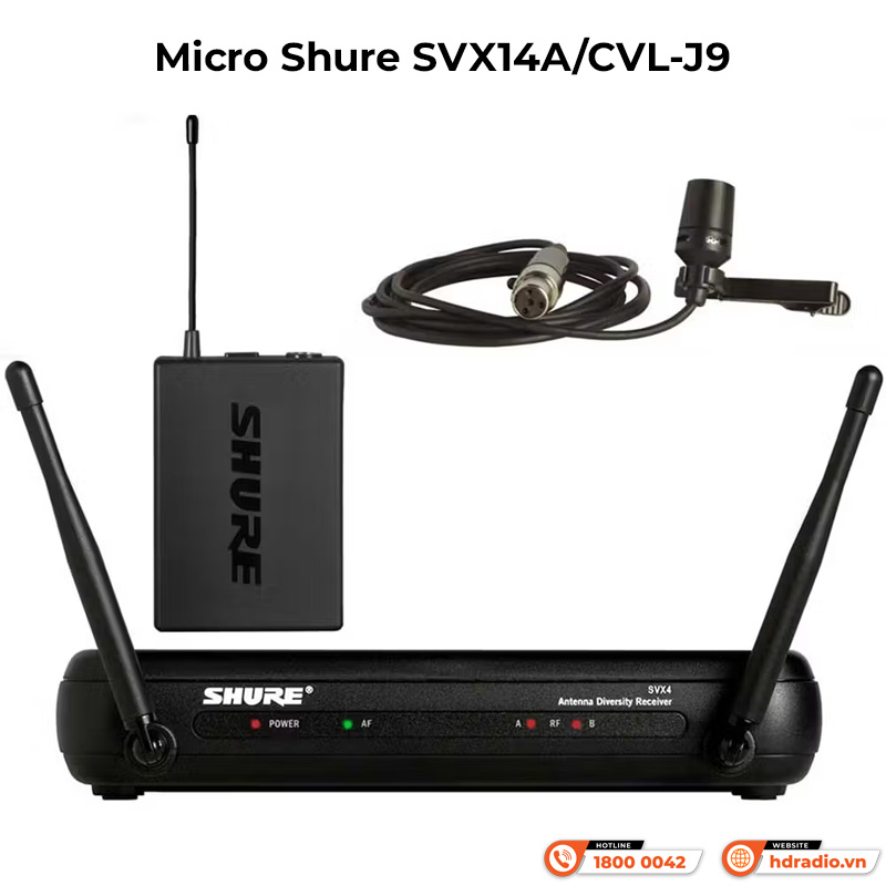 Micro Shure SVX14A/CVL-J9