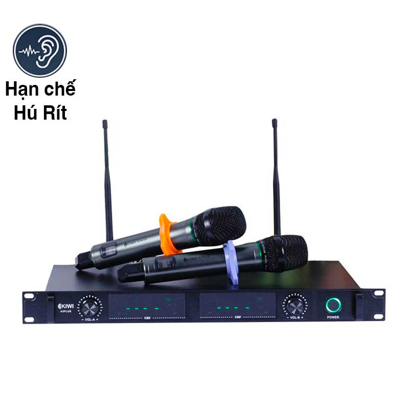 Micro Không Dây Kiwi A3 Plus, Công nghệ UHF, Chống hú