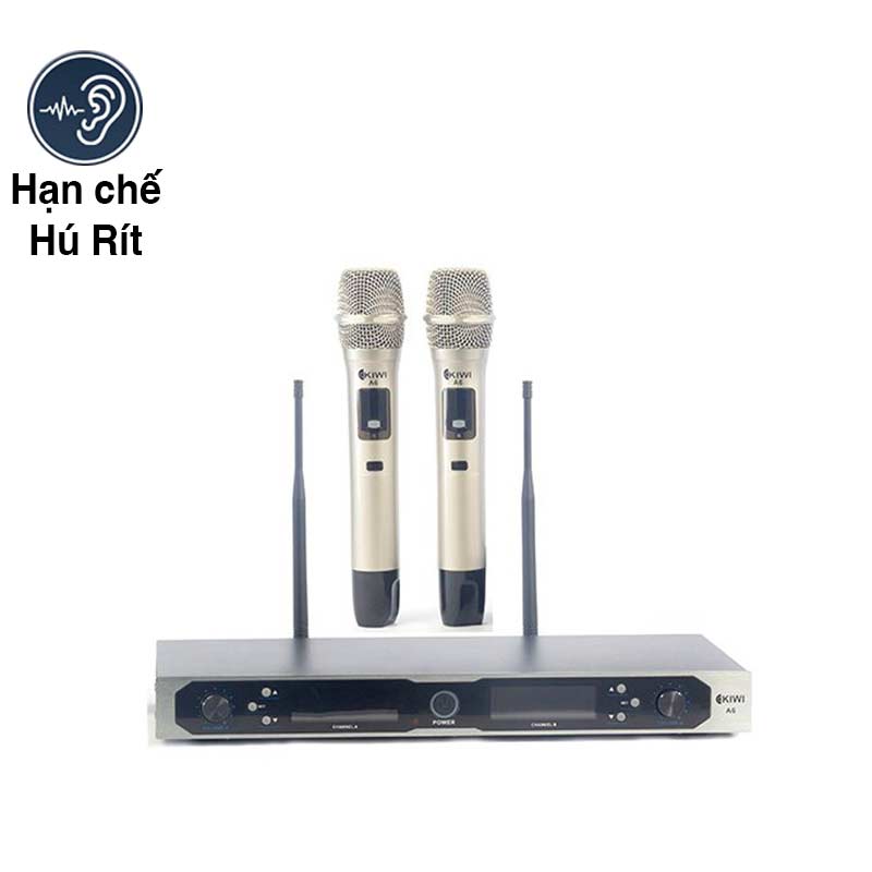 Micro không dây Kiwi A6, Chống hú, Độ nhạy cao