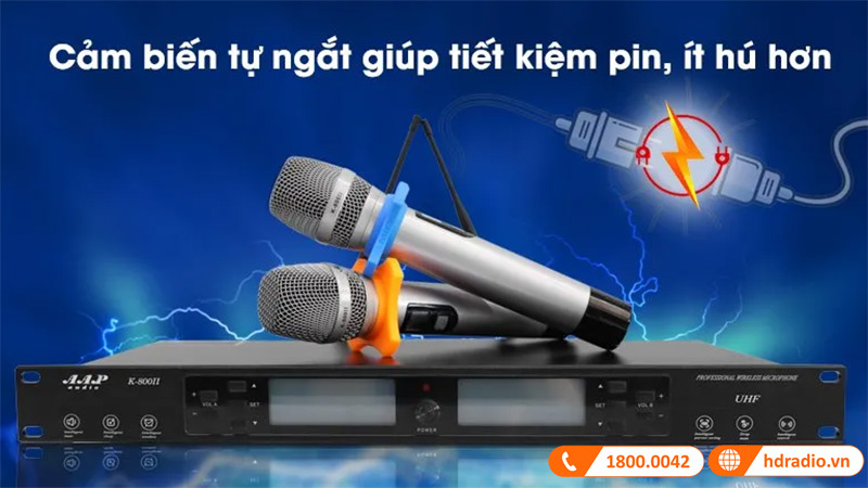 Micro khong day AAP K800II