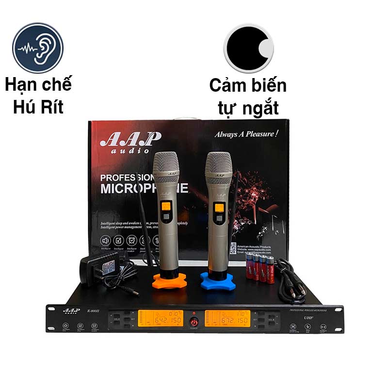 Micro không dây AAP K800II, Cảm biến tự ngắt