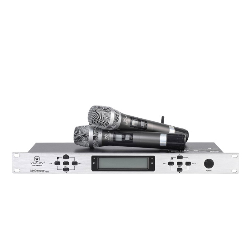 Micro không dây VinaKTV USS 1000 Plus, Dò sóng sạch, Chống hú