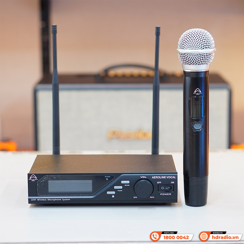Micro không dây Wharfedale Aeroline Vocal Wireless, LCD, 650-700 MHz-1