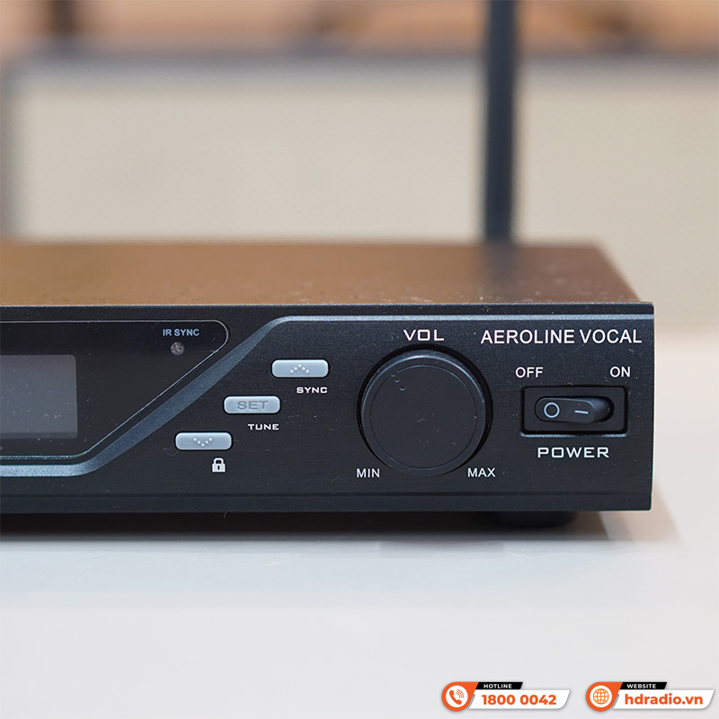 Micro không dây Wharfedale Aeroline Vocal Wireless, LCD, 650-700 MHz-5