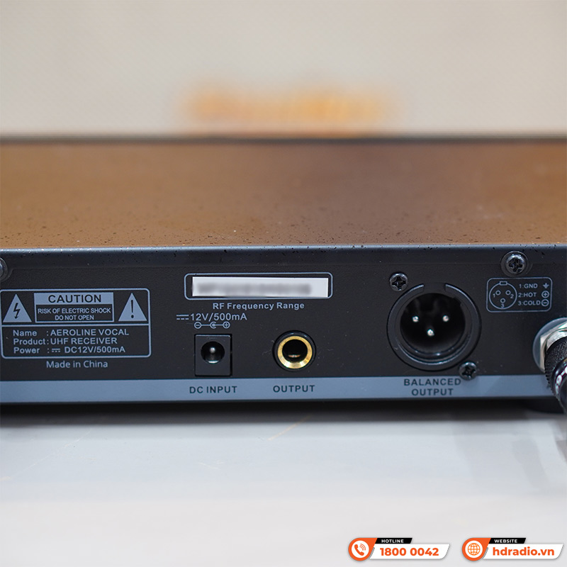 Micro không dây Wharfedale Aeroline Vocal Wireless, LCD, 650-700 MHz-8