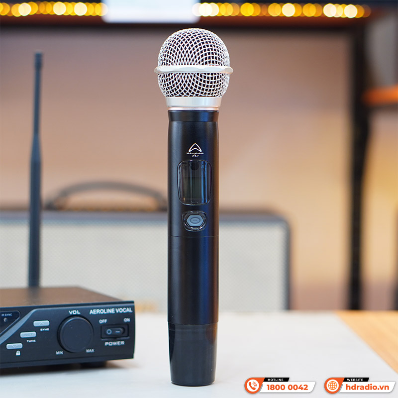 Micro không dây Wharfedale Aeroline Vocal Wireless, LCD, 650-700 MHz-9