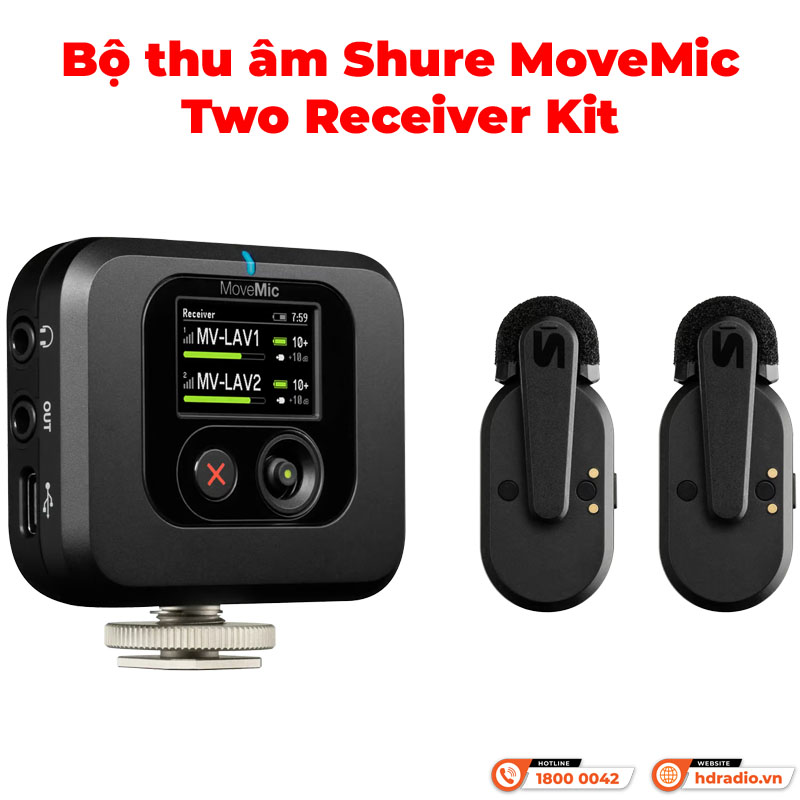 Bộ thu âm Shure MoveMic Two Receiver Kit