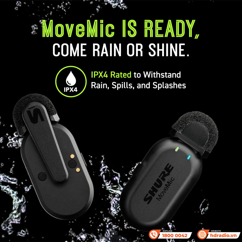Bộ thu âm Shure MoveMic Two Receiver Kit
