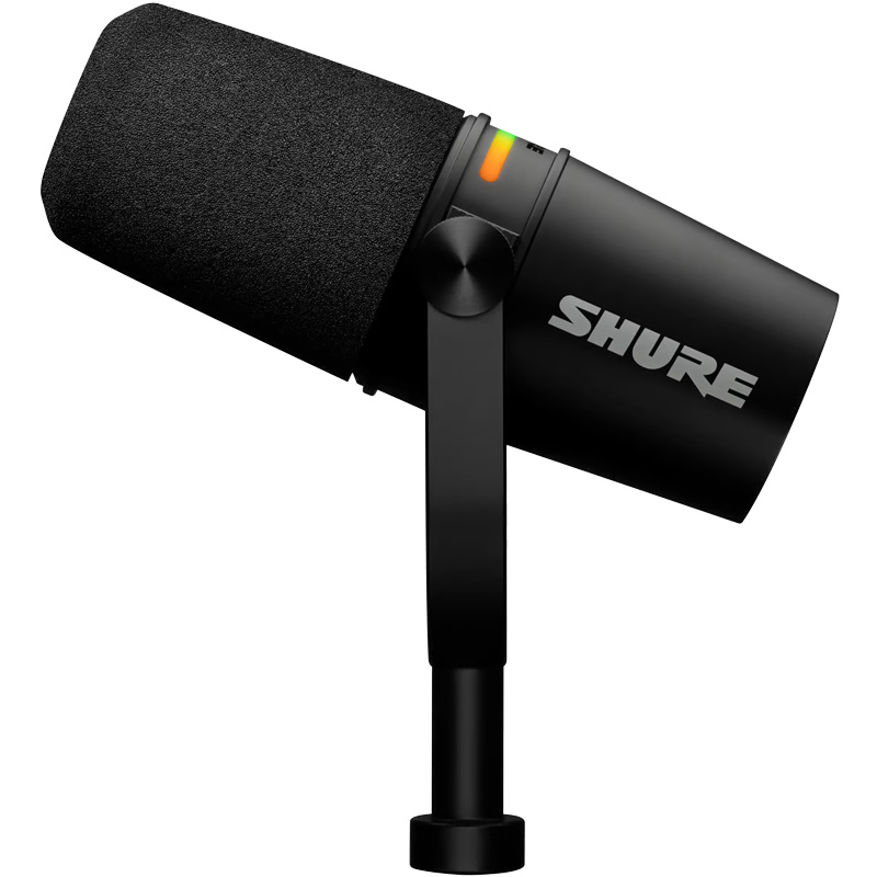 Micro Shure MV7+ (Plus) Led đẹp, DSP, USB-C, XLR, AUX-4