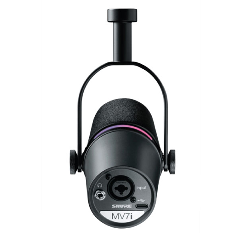 Micro Shure MV7i, LED 36-bit, XLR, USB-C