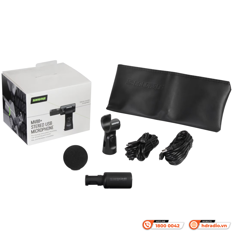 Micro Shure MV88+ Stereo USB, micro thu âm-6