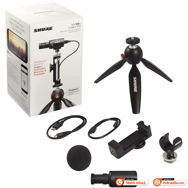 Bộ Micro Thu Âm SHURE MV88+ Video Kit, micro thu âm-6