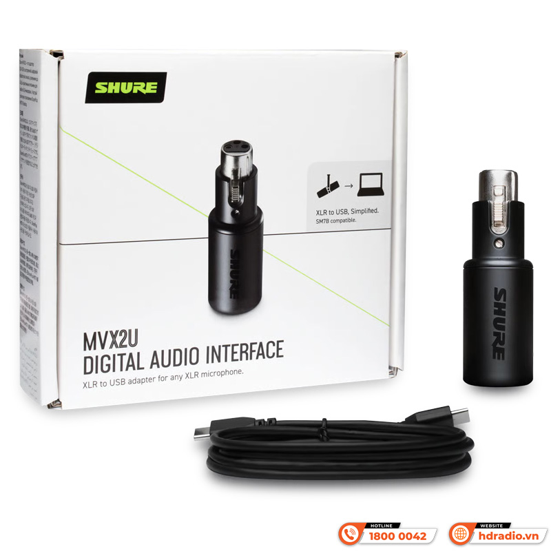 Cổng chuyển đổi Shure MVX2U Cổng chuyển đổi Shure MVX2U