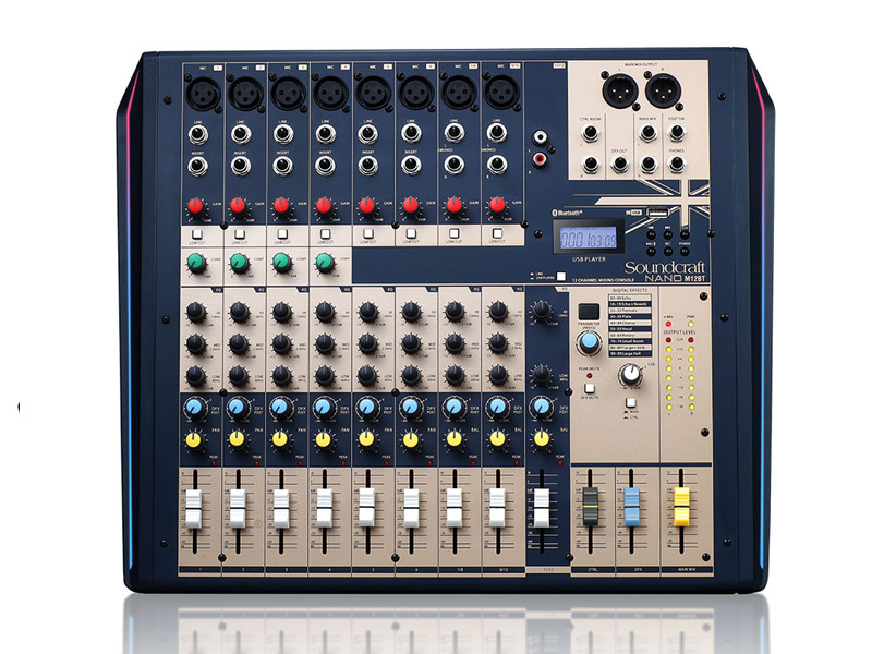 Bàn Mixer Soundcraft NANO M12BT, 12 Kênh, Analog-1
