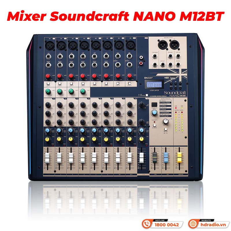 Mixer Soundcraft NANO M12BT