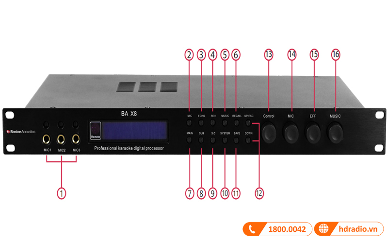 Vang số Boston Acoustics BAX8