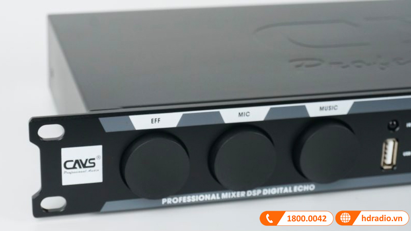 Vang cơ CAVS K3000, Bluetooth 5.0, Optical, USB, Tích Hợp Equalizer Micro và Music, Feedback 3 chế độ-4