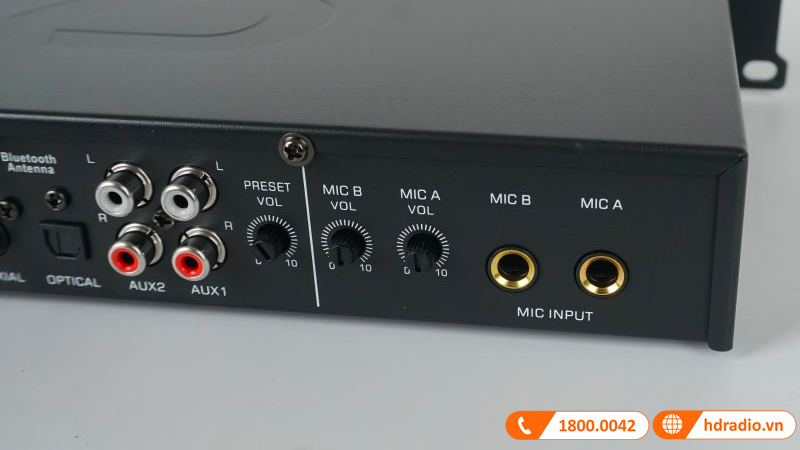 Vang cơ CAVS K3000, Bluetooth 5.0, Optical, USB, Tích Hợp Equalizer Micro và Music, Feedback 3 chế độ-6