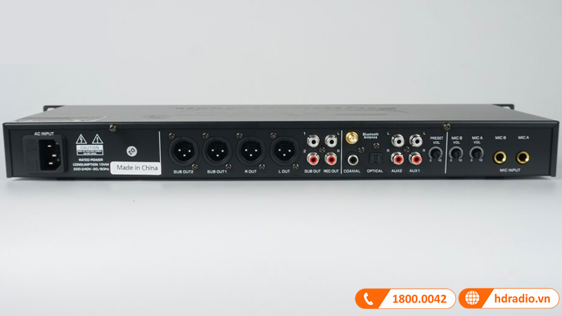 Vang cơ CAVS K3000, Bluetooth 5.0, Optical, USB, Tích Hợp Equalizer Micro và Music, Feedback 3 chế độ-8