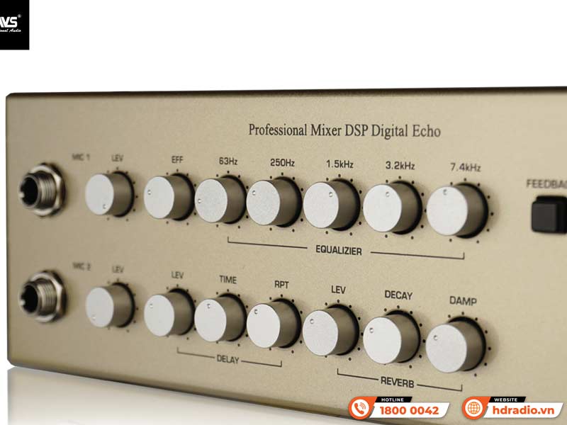 Vang cơ Jarguar S2000 Platinum, 3CH, Optical, Chống hú rít AF, Bluetooth-2