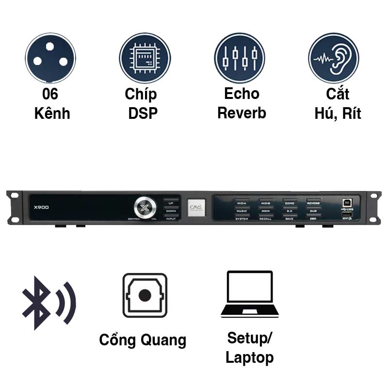 Vang số CAVS X900, Wifi, Bluetooth 5.0, USB (New 2024)