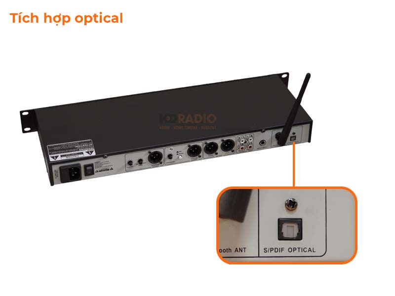 Cổng quang chất lượng cao, cho tín hiệu âm thanh cực tốt.