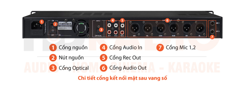 Chú thích Vang số Neko DK6000 Chú thích Vang số Neko DK6000