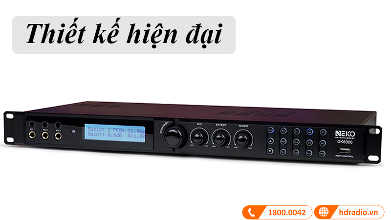 Thiết kế hiện đại, gọn nhẹ Vang Số Neko DK6000