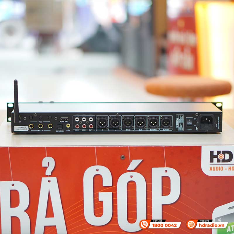 Vang số AM 9800 Pro, Chống Hú, Echo Reverb, Cổng Quang, ARC-9