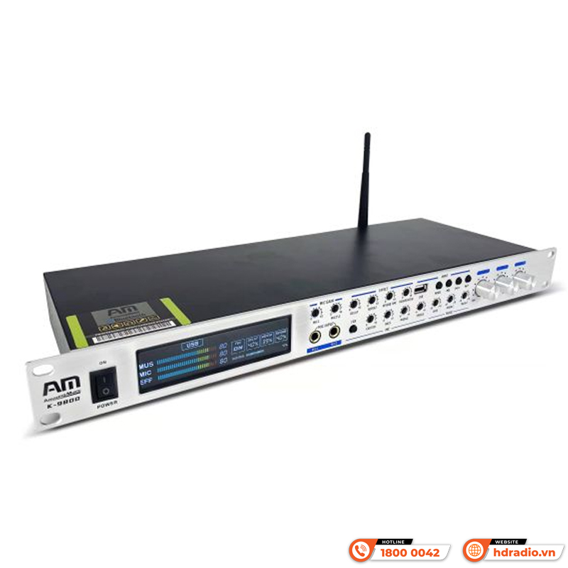 Vang cơ AM K9800, Echo, USB, Bluetooth, Optical-3