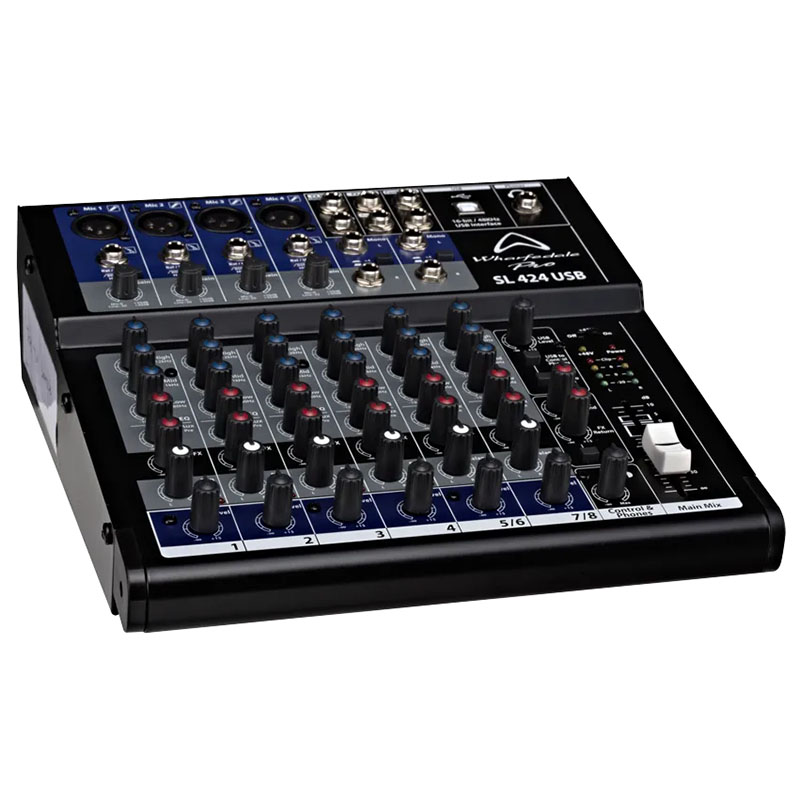 Bàn Mixer Wharfedale SL424USB, 8 Kênh Analog-1