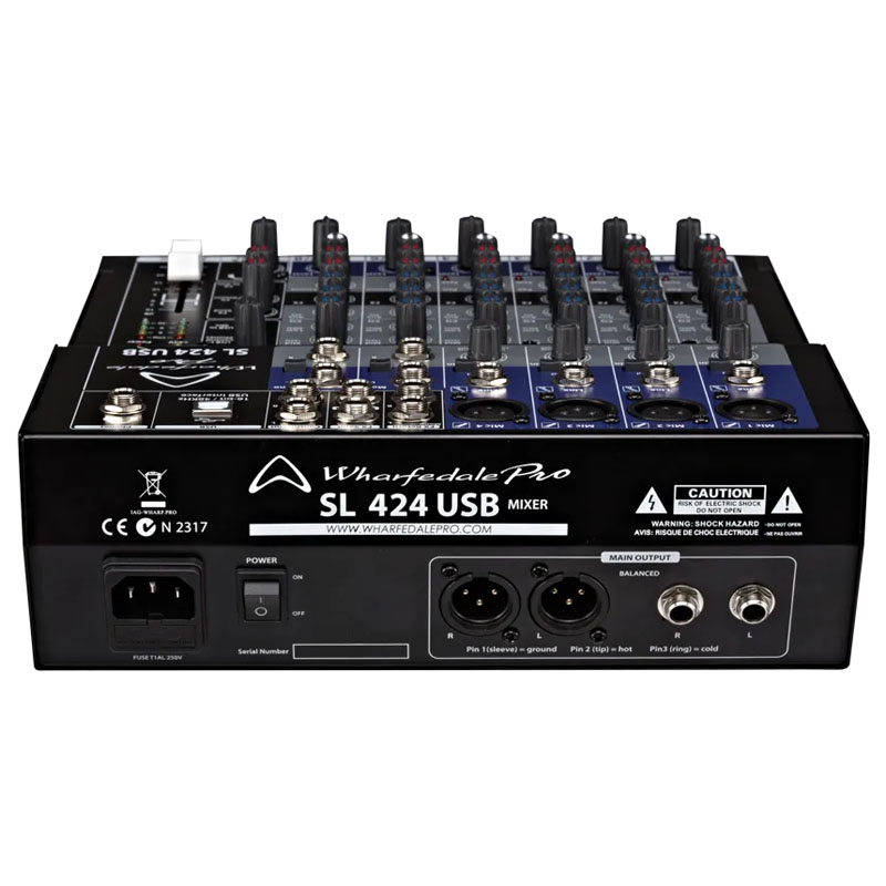 Bàn Mixer Wharfedale SL424USB, 8 Kênh Analog-5