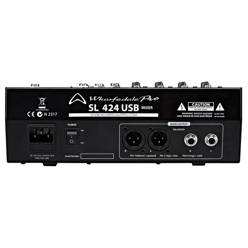 Bàn Mixer Wharfedale SL424USB, 8 Kênh Analog-6