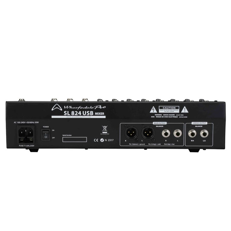 Bàn Mixer Wharfedale SL824USB, 12 Kênh, Analog-4