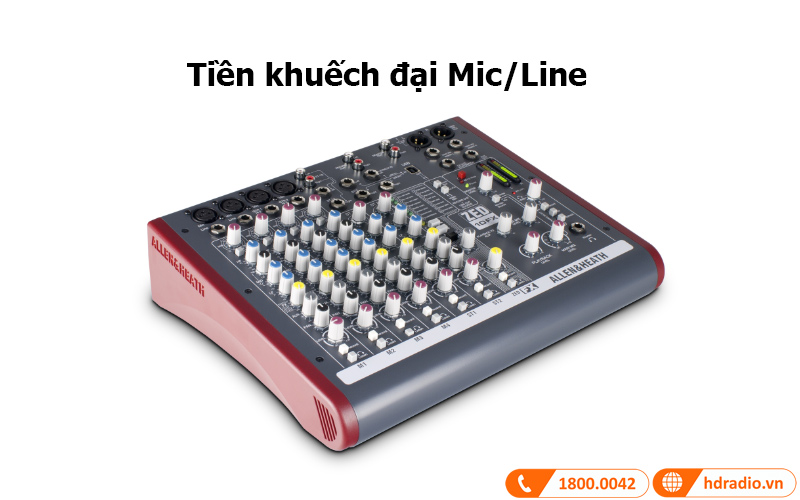 bo tien khuech dai ban mixer allen heath zed 10 fx
