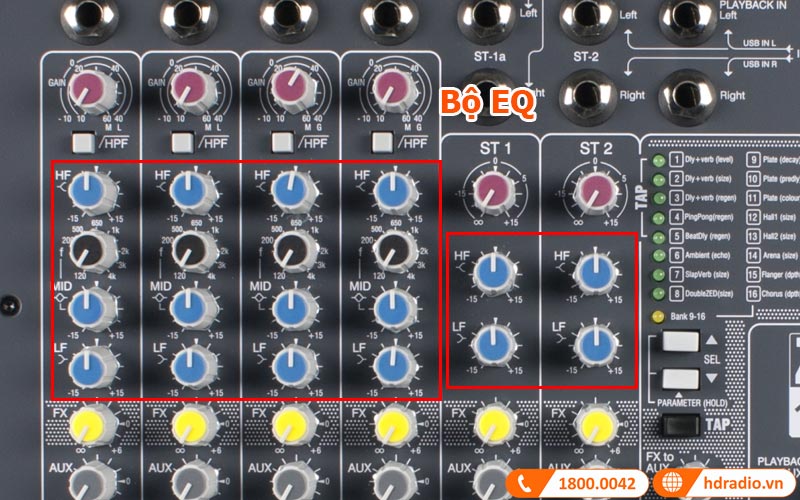 bo EQ ban mixer allen heath zed 10 fx